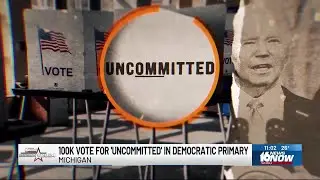 Over 100,000 vote for 'uncommitted' in Michigan's Democratic primary