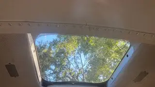 School Bus Installing  Skylight and Max Fan