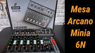 Unboxing+ Review - Mesa Arcano Minia 6N tutorial b&aacute;sico operar mesa de som anal&oacute;gica