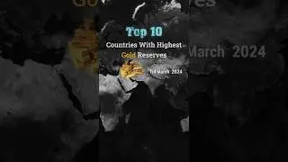 Golden Giants: Top 10 Countries with the Highest Gold Reserves #shorts #top10 #gold #country #facts