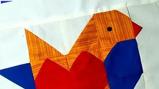 Bird quilt design,multi colour quilting,