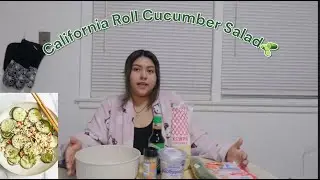 I tried the VIRAL California Roll Cucumber Salad💚🥒 | Weekend Vlog