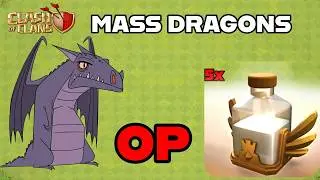 Mass Dragon Army + Revive Spells DOMINATE! 🐲