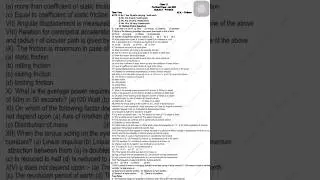 PSEB CLASS 11TH PHYSICS PRE-BOARD PAPER✅📝 || 24-1-2025 || 70/70🥳 ||#paper #pseb #shorts #trend
