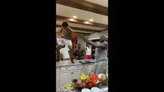 Shaq and the boys having an Internal Conflict Party!