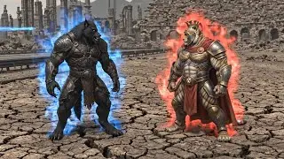 Epic Battle: Apex Predator Tiger vs. Cunning Grey Wolf | Ancient Arena Series