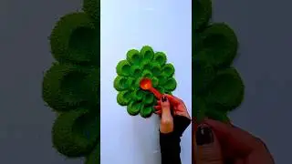 Green color special rangoli 2023 💚😍 #shorts #viral #rangoli #kolam #trending #orepiya #green