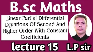 homogeneous partial differential equation #maths #bscmaths #bscstudents #mathsclass