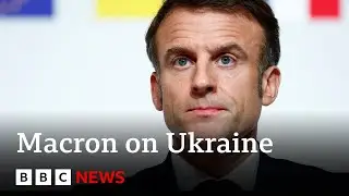 Russian defeat in Ukraine vital for Europe, says France&rsquo;s Macron | BBC News