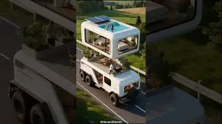Stunning Camper with Rooftop Pool 🌅🚐 #Camper #MobileLuxury #NomadHaven #haven2haven #shorts #F71