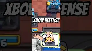 PERFECT DEFENSE with Xbow in #clashroyale #xbow #clashroyaleshorts #clashroyalememes #shortsviral