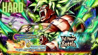 BEST TEAM For Full Power Battle VS Super Saiyan Broly: Full Power | HARD | Dragon Ball Legends PVE