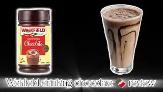 Wekfield drinking chocolate review 😱| best chocolate powder for chocolate milkshake #chocolate #food
