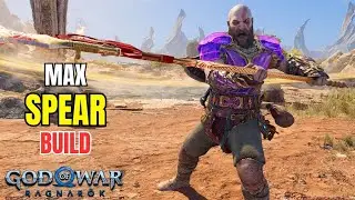 MAIN STORY BOSSES VS MAX SPEAR BUILD KRATOS 🔥 - God Of War Ragnarok