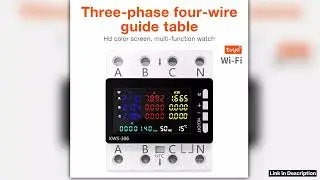 KWS306 3 Phase TUYA WiFi Power Meter Over Under Voltage Protection Relay Switch Circuit Breaker Ene