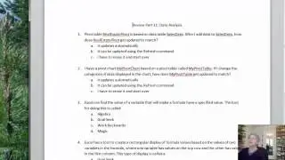 Review Part 11 and 12