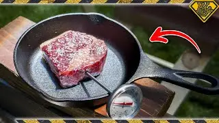 Cooking STEAK with Sunlight! Cooking With The Sun With The TKOR Solar Scorcher!