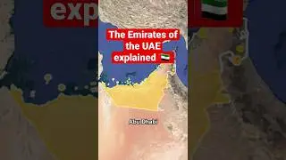 The Emirates of the UAE explained 🇦🇪 #subscribe #dubai #history #map
