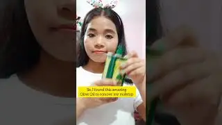 How To Remove Makeup Using Olive Oil #Shorts