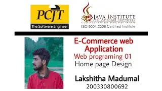 Home Page Design | eShop Project | Java Institute
