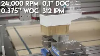 Facing Aluminum on Avid CNC Router with DATRON Endmill