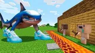 TRALALERO TRALALA vs CASA SEGURA en MINECRAFT! 😱 BEB&Eacute; NOOB en MINECRAFT