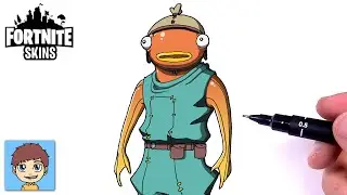 Comment Dessiner Fortnite Fishstick Facilement - Dessin Fortnite Facile