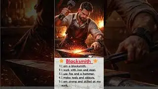 Blacksmith 🔨🔥 | The Maker of Iron Tools | 5 Sentences Speaking Practice | Talk through Tales | story