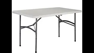 giantex 5 039 folding table portable plastic indoor outdoor picnic party dining camp tables