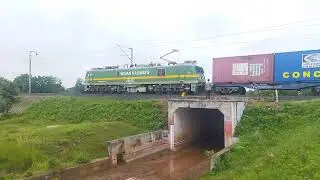 NKJ WAG9 HC with BFKHN Container Freight | INDIAN RAILWAYS