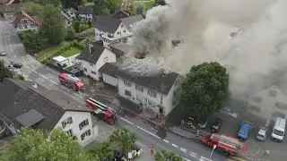 Müllheim TG: Brand von Dachstock