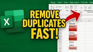 Remove Duplicate Values in Excel in 2 Minutes | Easy Excel Tutorial Microsoft Excel tutorial