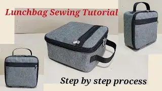 Lunchbag Sewing Project / Picnic bag sewing tutorial / paano manahi ng bag / lunchbox