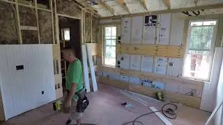 Boat House wood walls