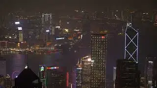 Hong Kong skyline at night | cinematic 4k city timelapse