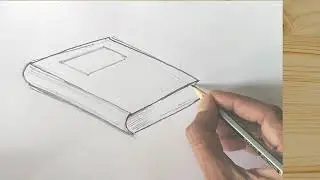 How to draw 3d perspective book  pencil pen easy Step by step drawing