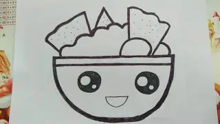 HOW TO DRAW CUTE FOOD NACHOS - DRAWING TV