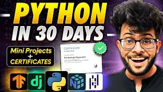 How To Learn Python in 30 Days? Best Python Course with Certificate 🗒️✅