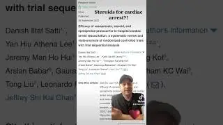 Steroids for cardiac arrest?!