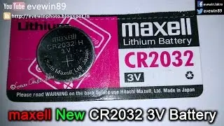 Evewin Lakra - Hitachi - maxell - CR2032 - 3V - Lithium - Battery