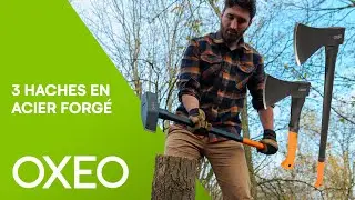 Haches acier forg&eacute; manche tri mati&egrave;re OXEO