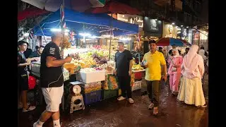 [4K] Night walking tour Arab Street with vibrant atmosphere and middle eastern vibes in Bangkok