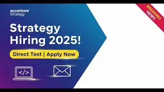 Strategy Direct Test Hiring | Strategy Online Test Pattern | 2021-2025 BATCH
