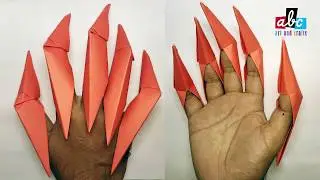 how to make origami paper Ninja claws?