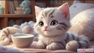Baby Cat Song 🐱 | Cute Kids Song About a Fluffy Kitten | HrisKids