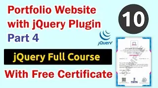 Portfolio Website with jQuery Plugin Part 4