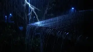 Gradually Into a Deep Sleep with Extremely Strong Rain & Thunder Resounding on the Wild Forest Farm