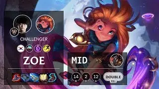 Zoe Mid vs Twisted Fate - KR Challenger Patch 10.8