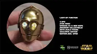 [Sideshow Collectibles] Star Wars C-3PO Sixth Scale Figure Exclusive ANH Light Up Function 1/6 ANH