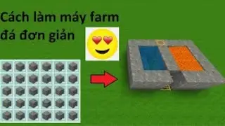 C&aacute;ch l&agrave;m m&aacute;y farm đ&aacute; bằng tay đơn giản trong mini world | Dino Official |
